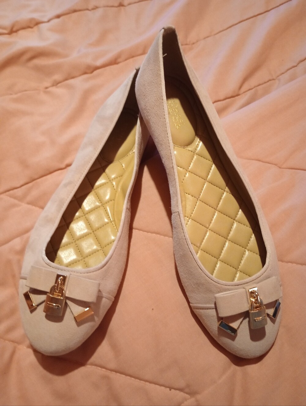 Michael Kors Pink Suede Ballet Flats